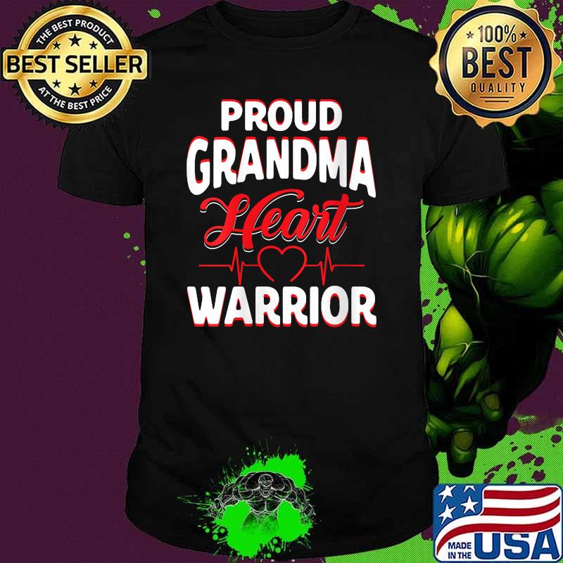 Proud Grandma Heart Warrior T-Shirt