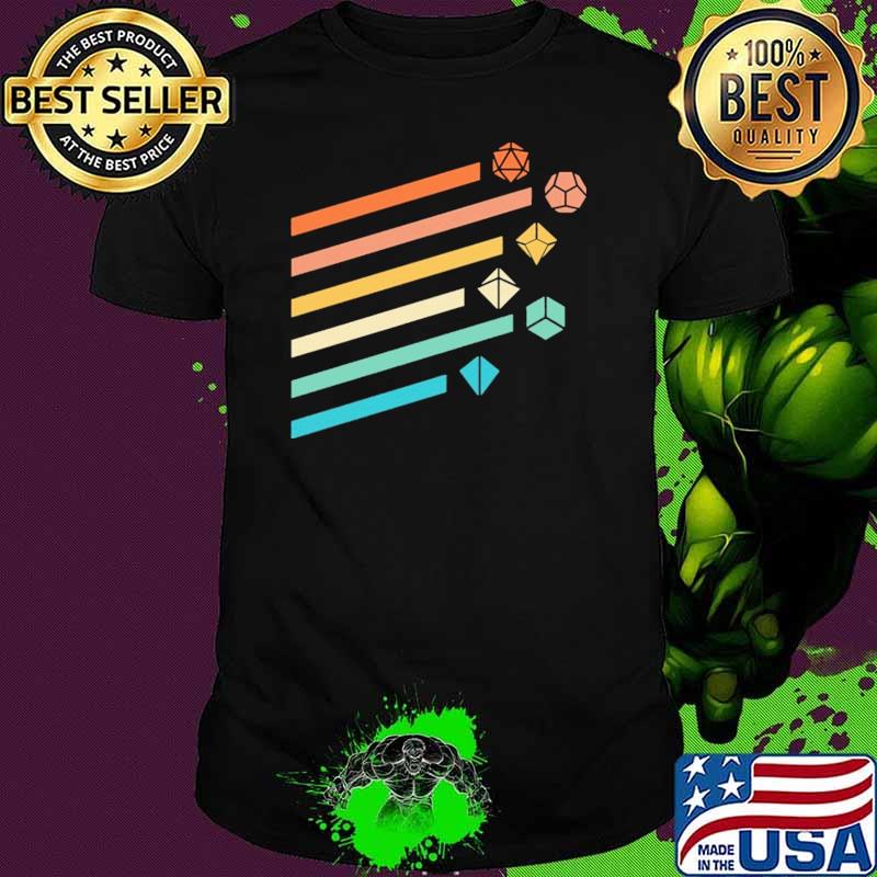 Rainbow Retro Dice Vintage Shirt