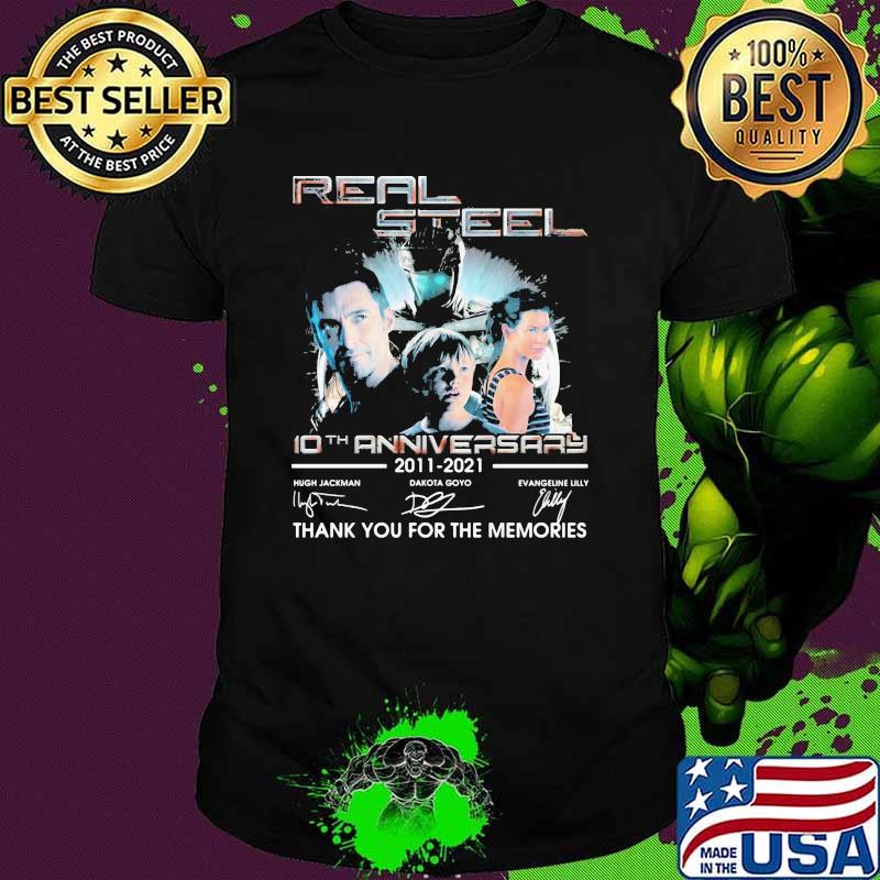 Real steel 10th anniversary thank you for the memories signatures shirt