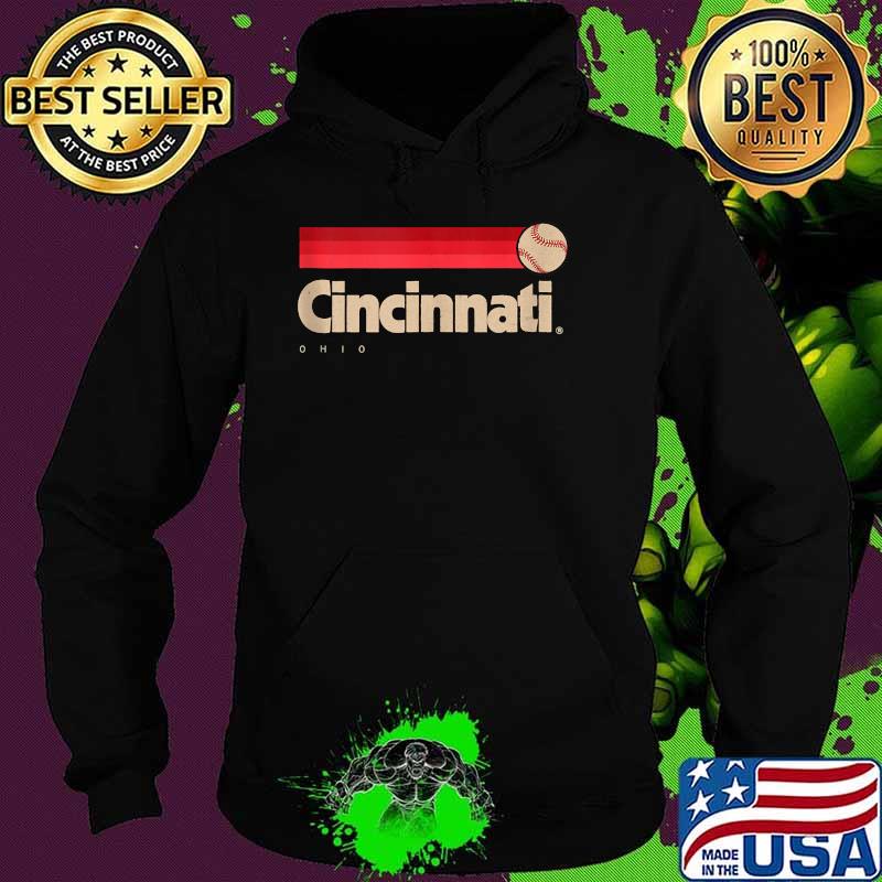 Red Cincinnati Baseball Softball City Ohio Retro Cincinnati Shirt Hoodie Red Cincinnati Baseball Softball City Ohio Retro Cincinnati Shirt Hoodie