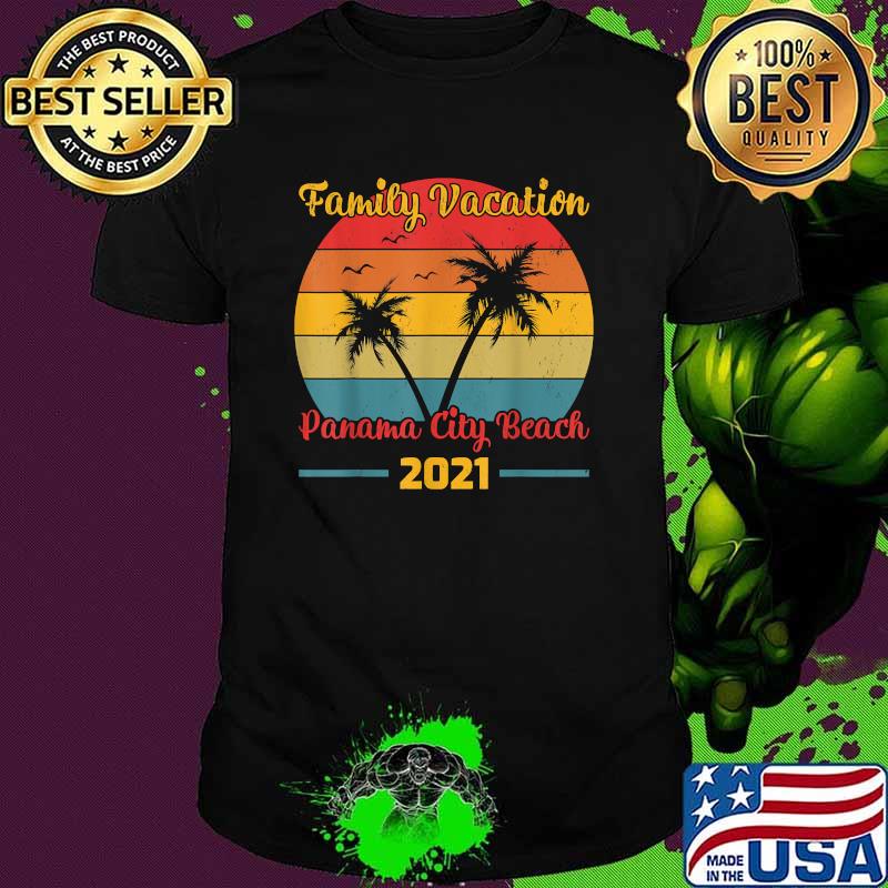 Retro Vintage Family Vacation 2021 Florida Panama City Beach Shirt