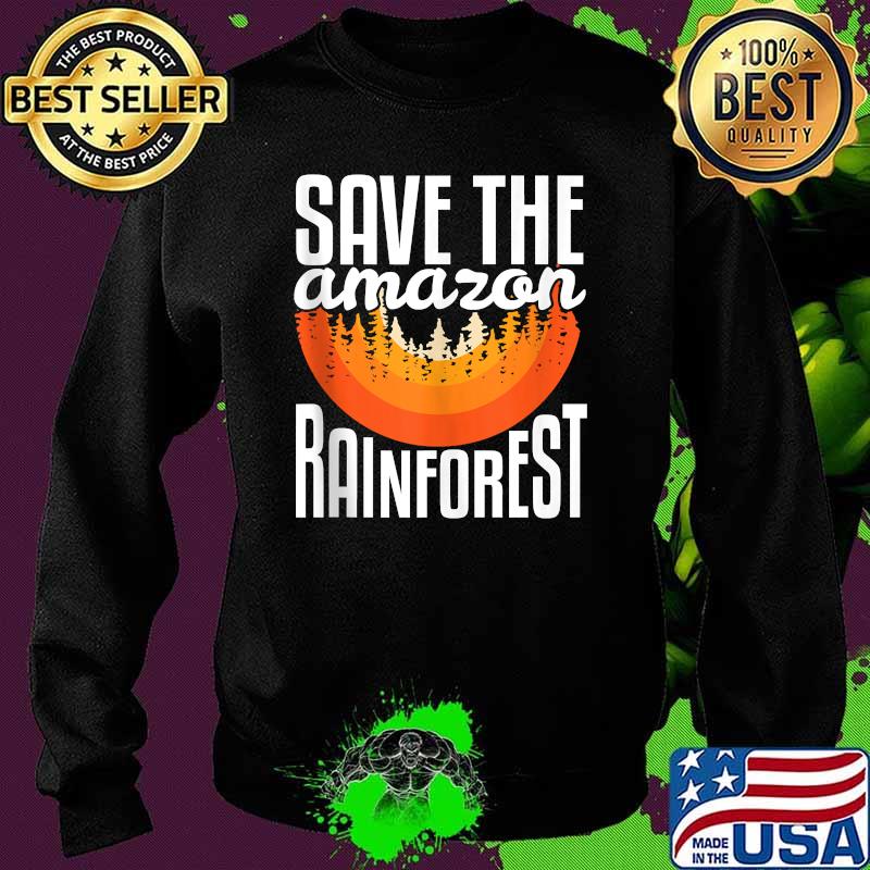 Save The Amazon Rainforest Vintage Artwork Nature Lovers T-Shirt Sweater Save The Amazon Rainforest Vintage Artwork Nature Lovers T-Shirt Sweater