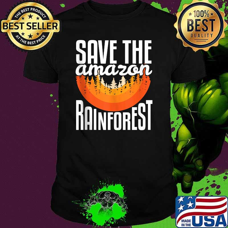 Save The Amazon Rainforest Vintage Artwork Nature Lovers T-Shirt