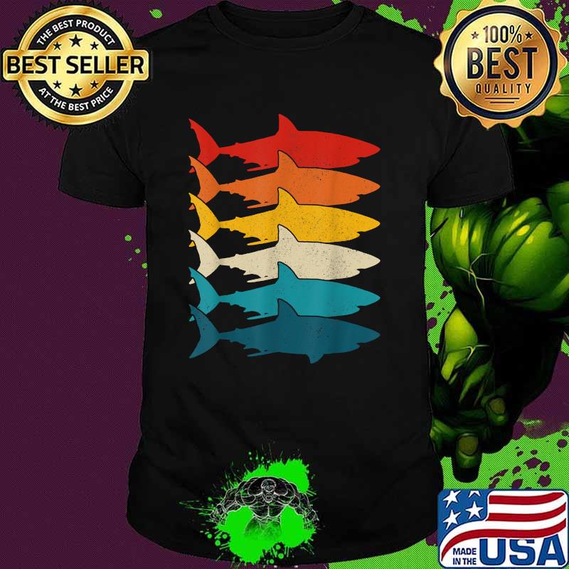 Shark Fish Fishing Vintaeg T-Shirt