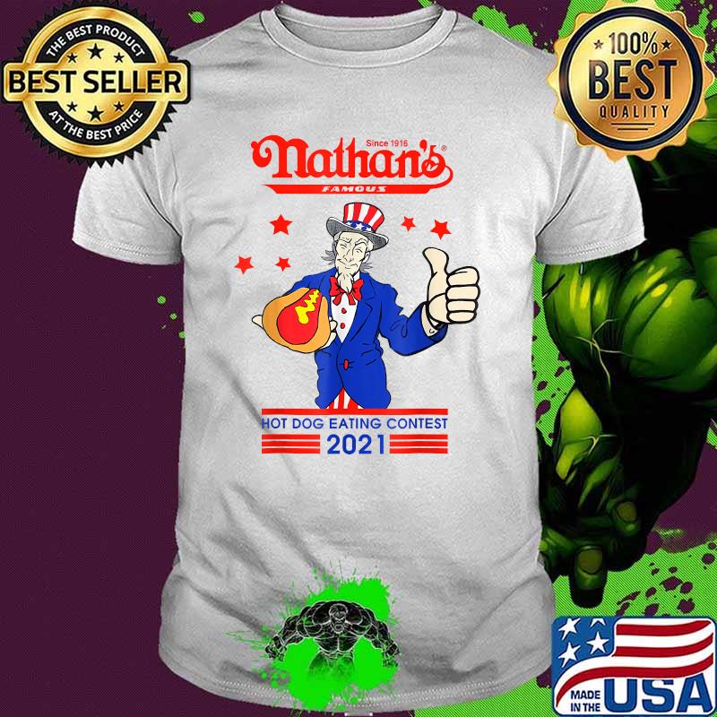 Since 1916 Nathan's Joey Chestnut Hot Dog Eating Contest 2021 T-Shirt