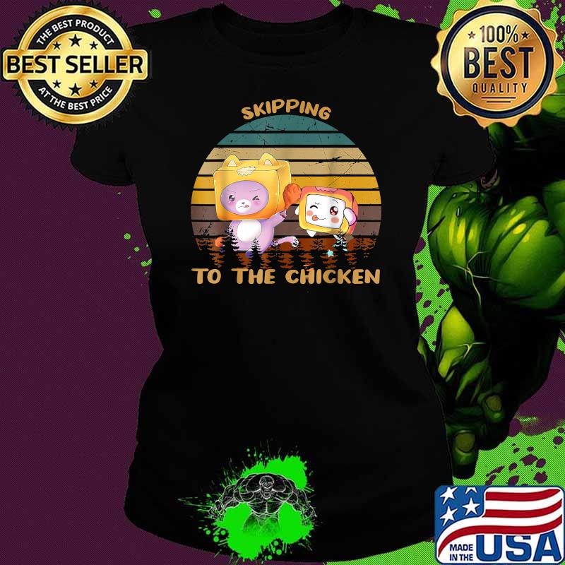Skipping To The Chicken Lanky Box Videogame Vintage T-Shirt Ladies tee Skipping To The Chicken Lanky Box Videogame Vintage T-Shirt Ladies tee