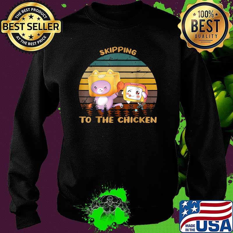 Skipping To The Chicken Lanky Box Videogame Vintage T-Shirt Sweater Skipping To The Chicken Lanky Box Videogame Vintage T-Shirt Sweater