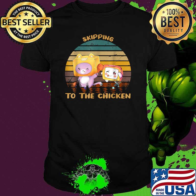 Skipping To The Chicken Lanky Box Videogame Vintage T-Shirt