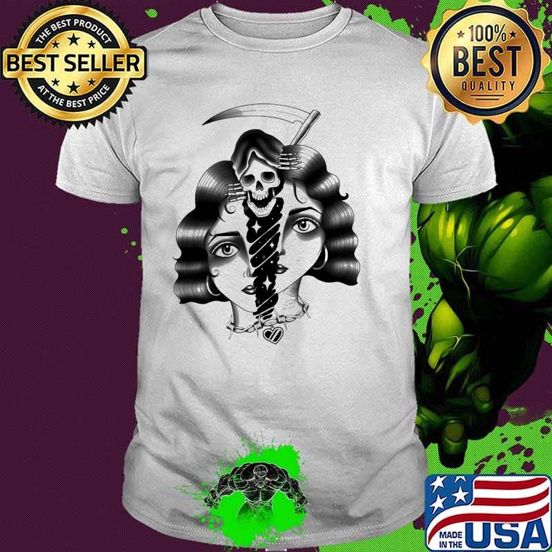 Skull Girl Tattoo Shirt