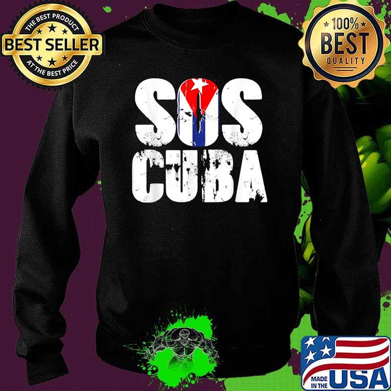 SOS Cuba Cuban Flag Libre T-Shirt Sweater SOS Cuba Cuban Flag Libre T-Shirt Sweater