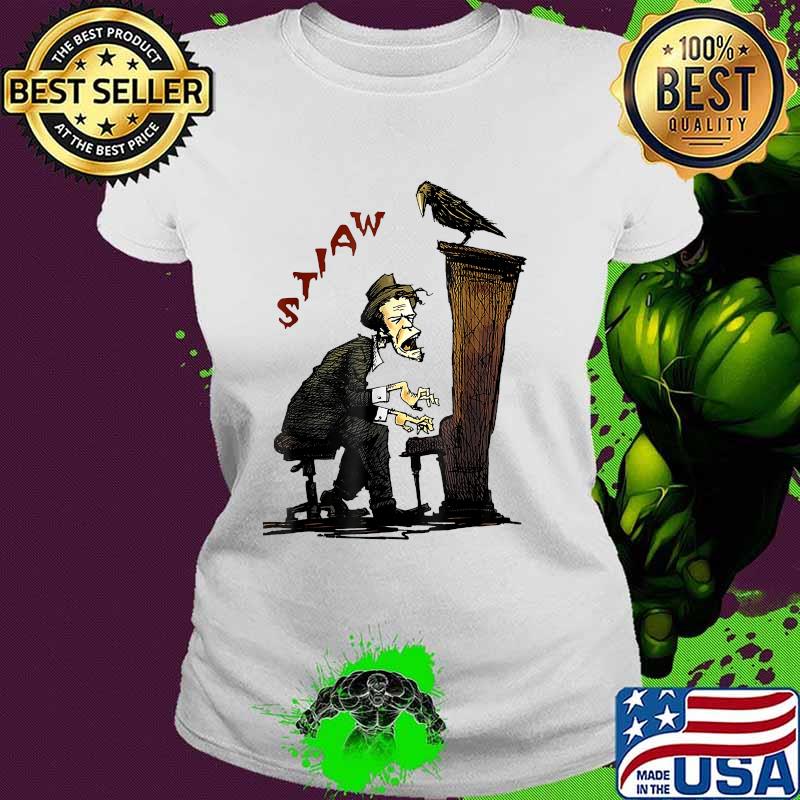 Stiaw Eagle Playing Piano Graphic Tom Idol Waits T-Shirt Ladies tee Stiaw Eagle Playing Piano Graphic Tom Idol Waits T-Shirt Ladies tee