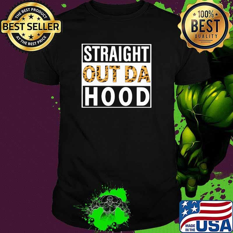 Straight out da hood leopard shirt