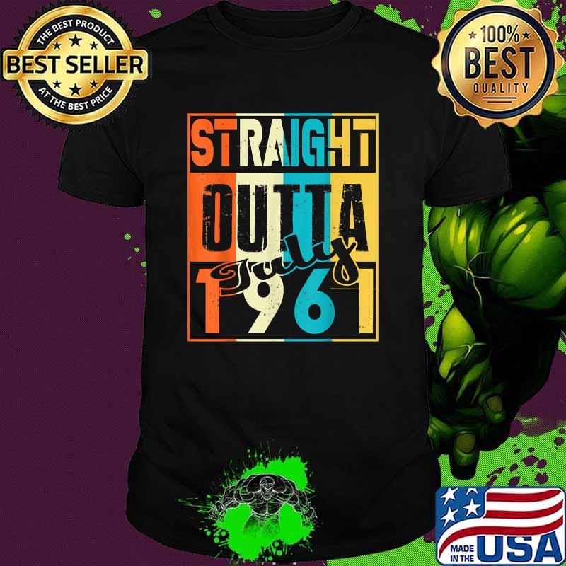 Straight Outta July 1961 60th Birthday Vintage T-Shirt