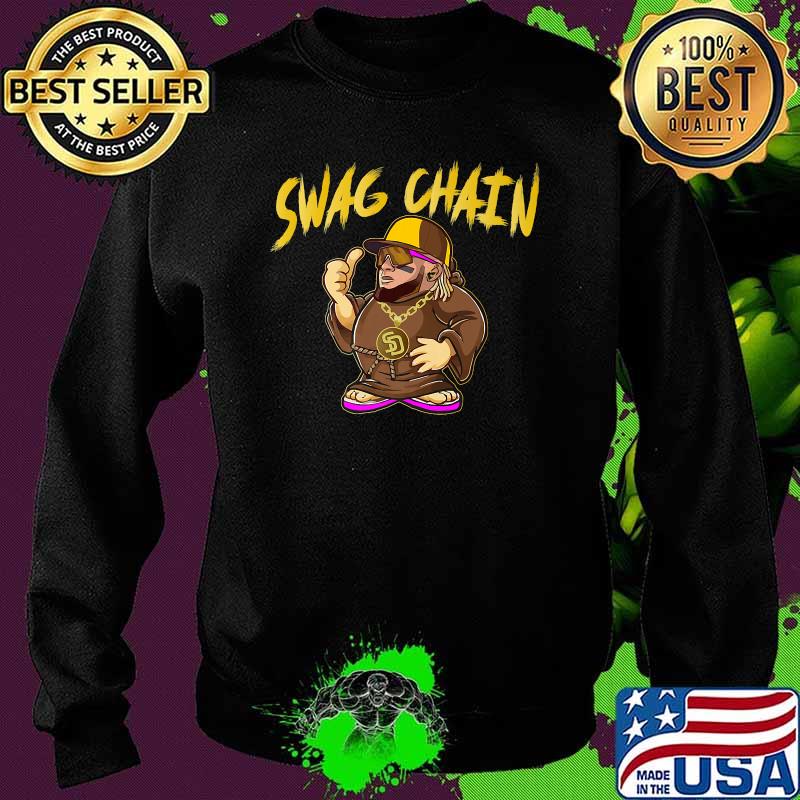 Swag Chain San Diego Baseball Home Run Friar T-Shirt Sweater Swag Chain San Diego Baseball Home Run Friar T-Shirt Sweater