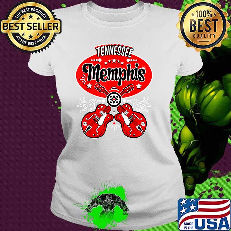 Tennessee Memphis Guitar Music Rockabilly T-Shirt Ladies tee Tennessee Memphis Guitar Music Rockabilly T-Shirt Ladies tee