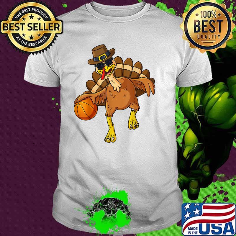 Thanksgiving Turkey Basketball Player Funny T-Shirt Thanksgiving Turkey Basketball Player Funny T-Shirt