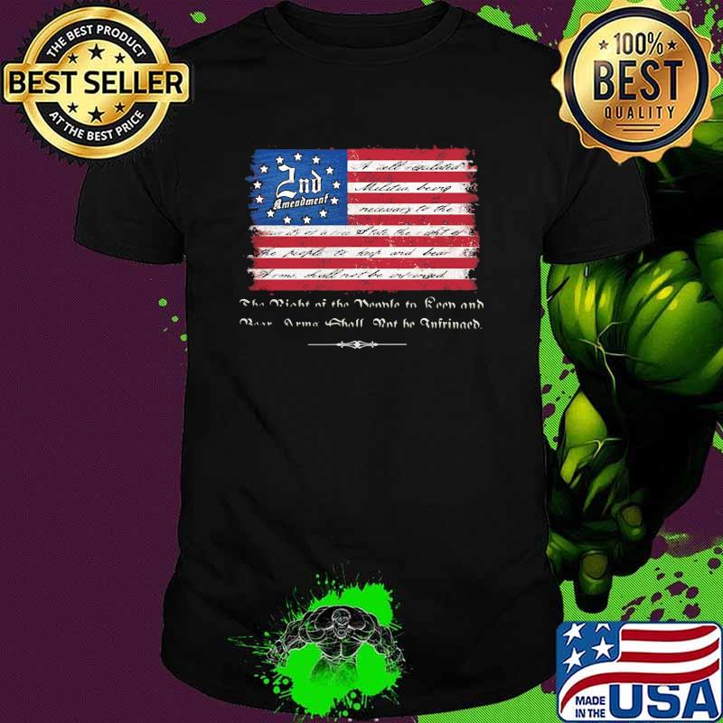 The right of the people to keep and bear army american flag shirt