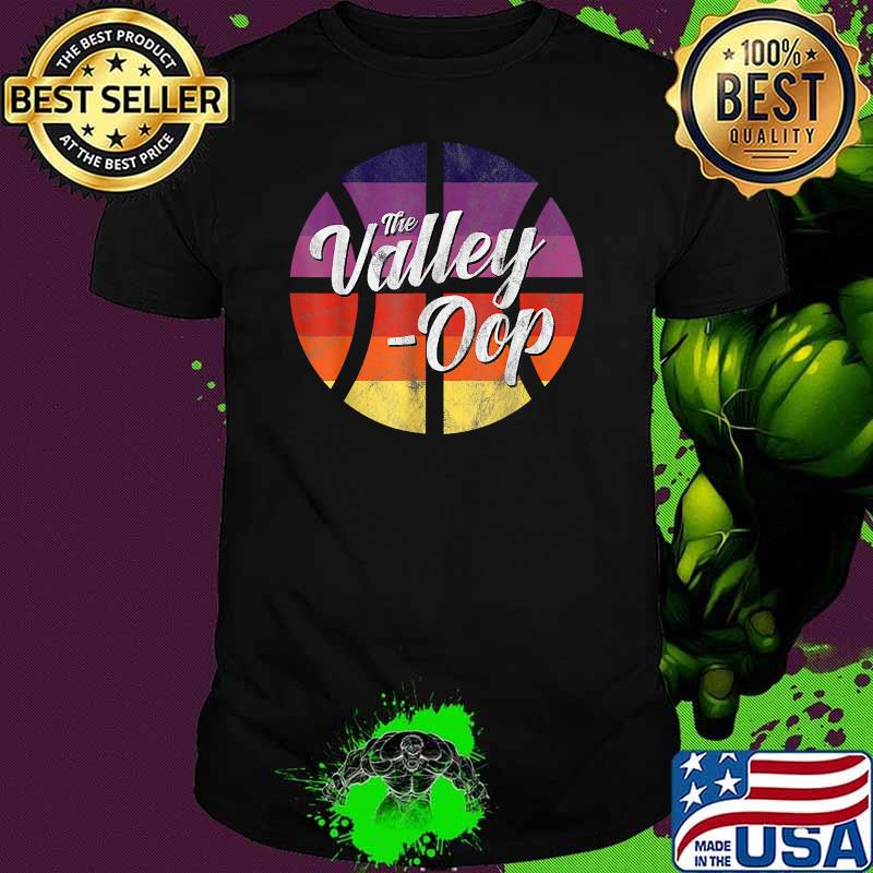 The Valley Oop Phoenix Basketball Retro Sunset Basketball T-Shirt
