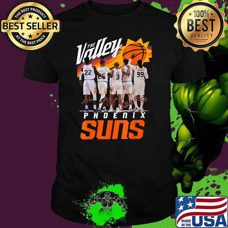The valley phoenix suns baseball signatures shirt