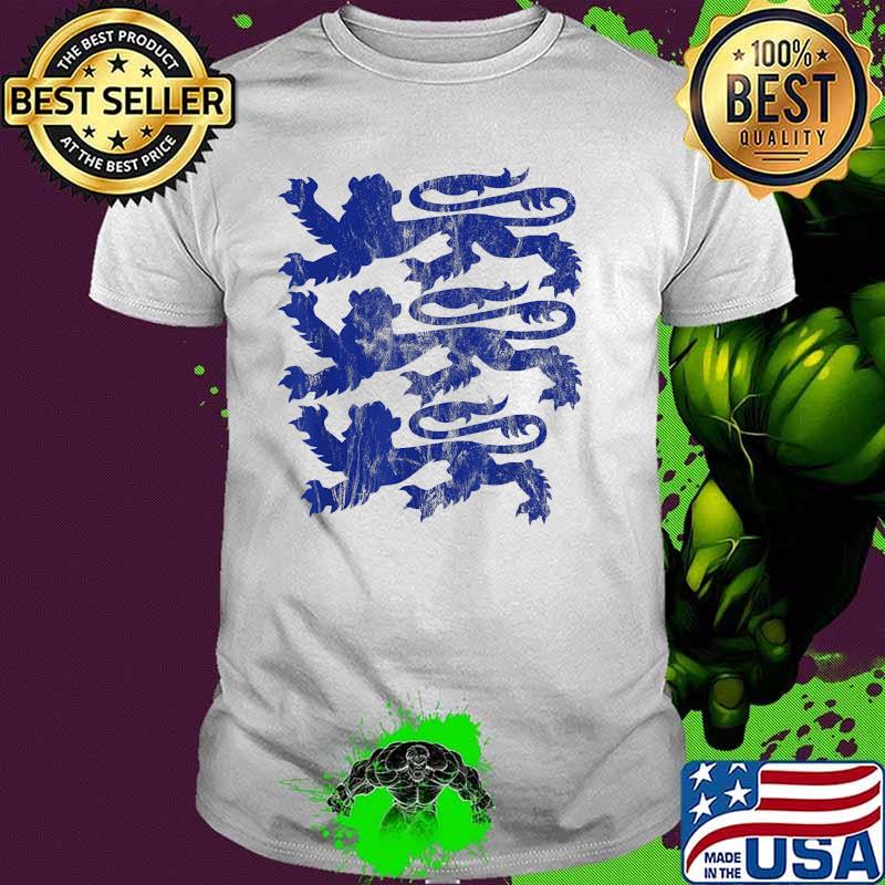 Three England Lions Tees Soccer Jersey 2021 English Football Shirt