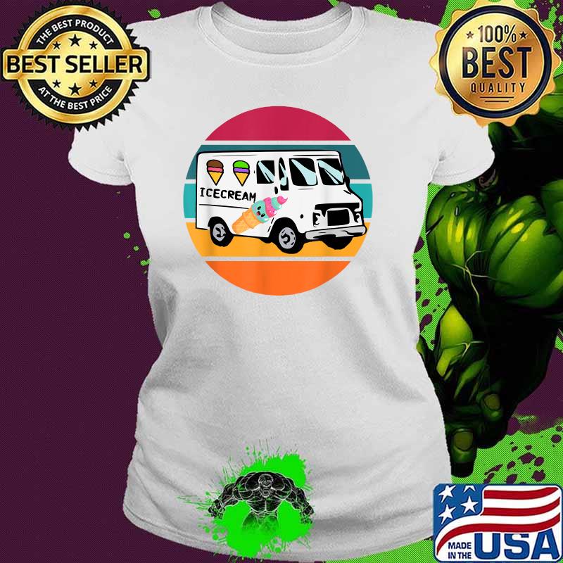 Truck Driver Pastel Hipster Retro Kawaii Ice Cream Truck T-Shirt Ladies tee Truck Driver Pastel Hipster Retro Kawaii Ice Cream Truck T-Shirt Ladies tee