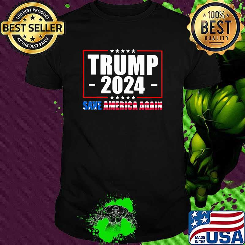 Trump 2021 save america again us flag shirt