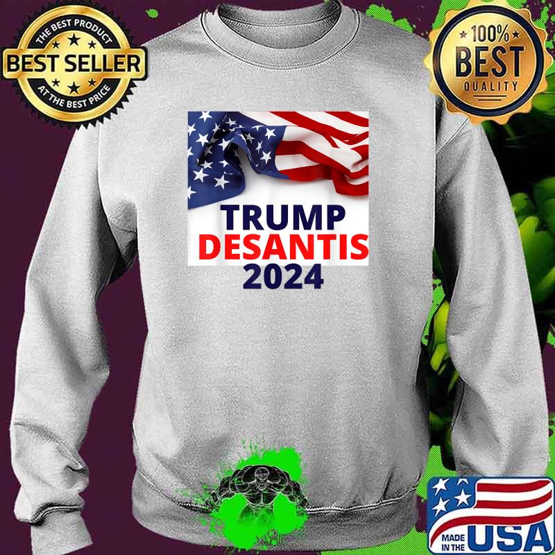 Trump Desantis 2024 American Flag Shirt Sweater Trump Desantis 2024 American Flag Shirt Sweater