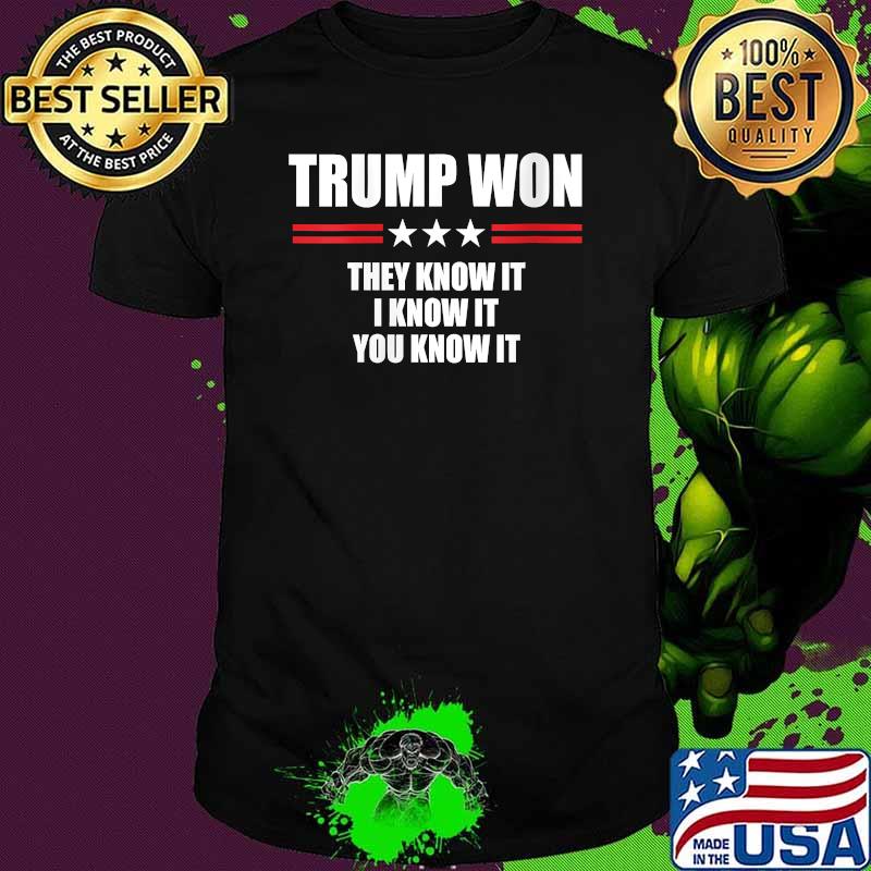 Trump Won You Know It I Know It Shirt