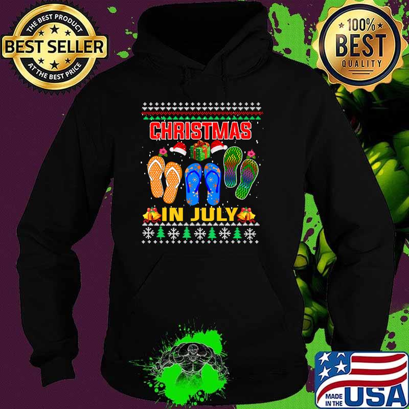 Ugly Christmas In July Hawaiian Family Summer Vacation Premium T-Shirt Hoodie Ugly Christmas In July Hawaiian Family Summer Vacation Premium T-Shirt Hoodie