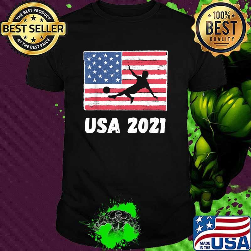 USA 2021 Soccer Team America Tokyo 2021 Summer Games American Flag T-Shirt