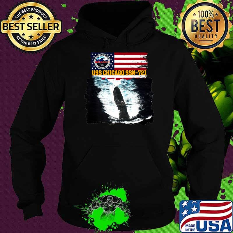 USS Chicago SSN-721 Submarine Veterans Day American Flag Premium T-Shirt Hoodie USS Chicago SSN-721 Submarine Veterans Day American Flag Premium T-Shirt Hoodie
