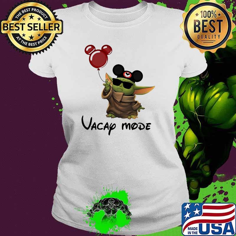 Vacap Mode Baby Yoda Mickey Shirt Ladies tee Vacap Mode Baby Yoda Mickey Shirt Ladies tee