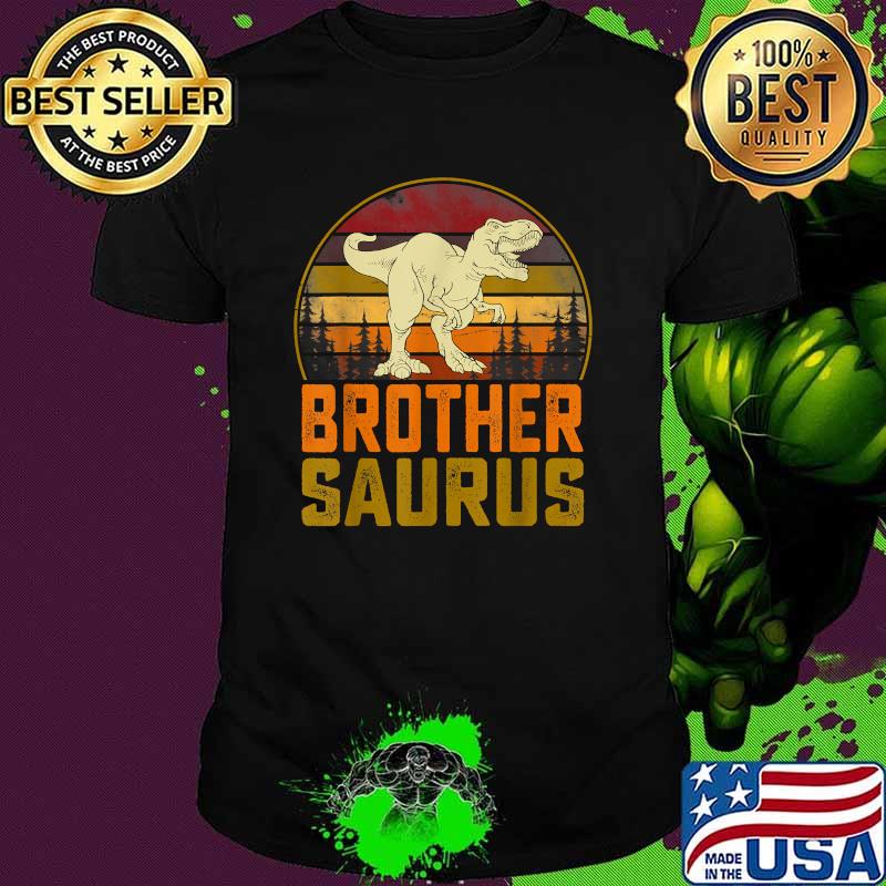 Vintage Brothersaurus T Rex Dinosaur Fathers Day T-Shirt