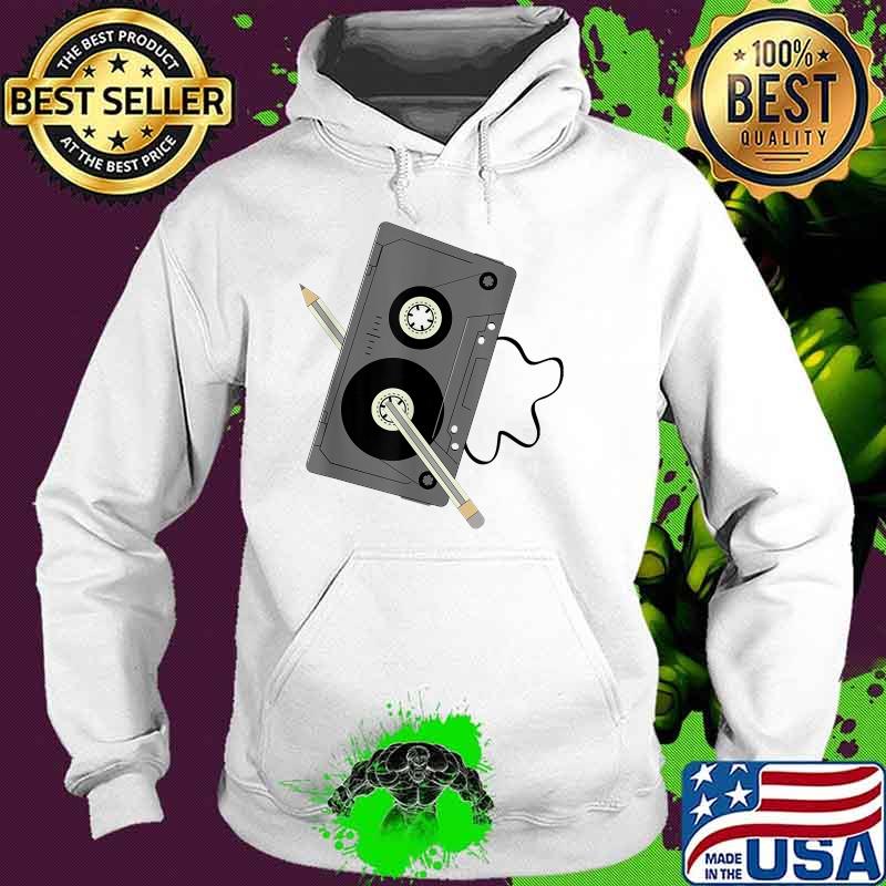 Vintage Music 80s 90s A Cassette Tape With Pencil Winding Up Shirt Hoodie Vintage Music 80s 90s A Cassette Tape With Pencil Winding Up Shirt Hoodie