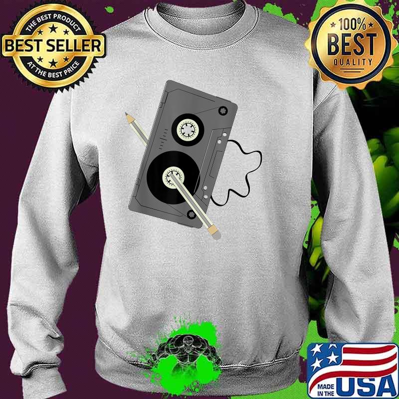 Vintage Music 80s 90s A Cassette Tape With Pencil Winding Up Shirt Sweater Vintage Music 80s 90s A Cassette Tape With Pencil Winding Up Shirt Sweater