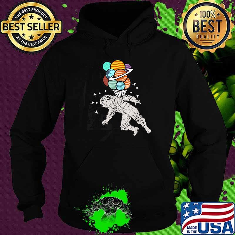 Vintage Retro Planet Balloons Astronaut Shirt Hoodie Vintage Retro Planet Balloons Astronaut Shirt Hoodie