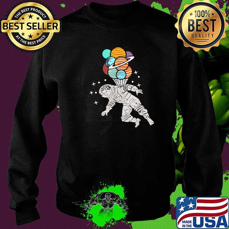 Vintage Retro Planet Balloons Astronaut Shirt Sweater Vintage Retro Planet Balloons Astronaut Shirt Sweater