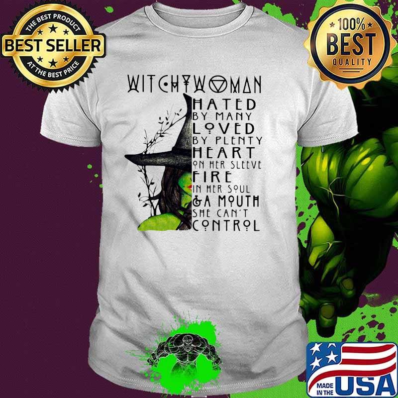 Witch Woman Hated By Many Loved By Plenty Heart Shirt