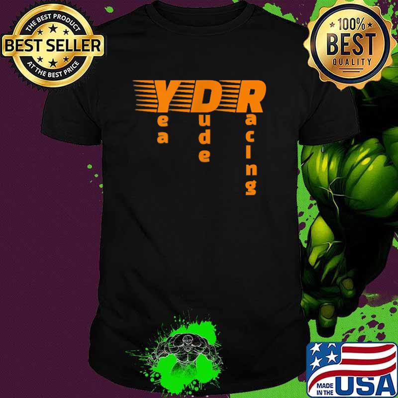 Yea Dude Racing Skull Orange T-Shirt