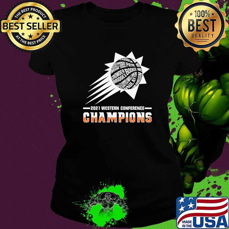 2021 western conference champions booker Ladies tee 2021 western conference champions booker Ladies tee