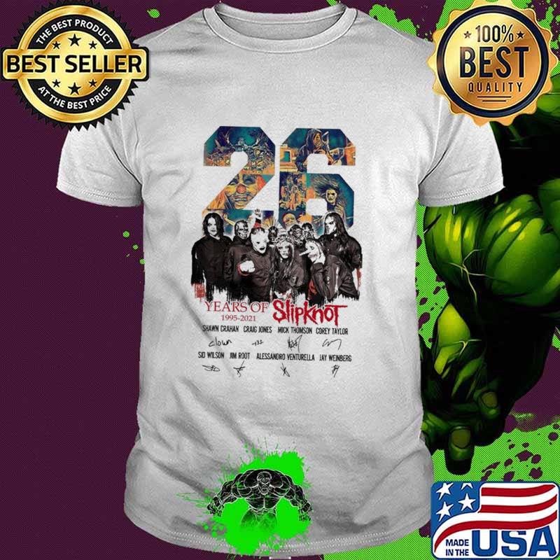 26 Years Of Slipknot 1995 2021 Shirt