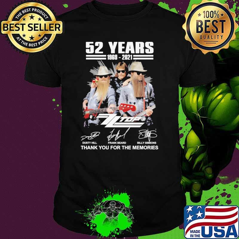 52 Years Dusty Hill Thank You For The Memories Shirt
