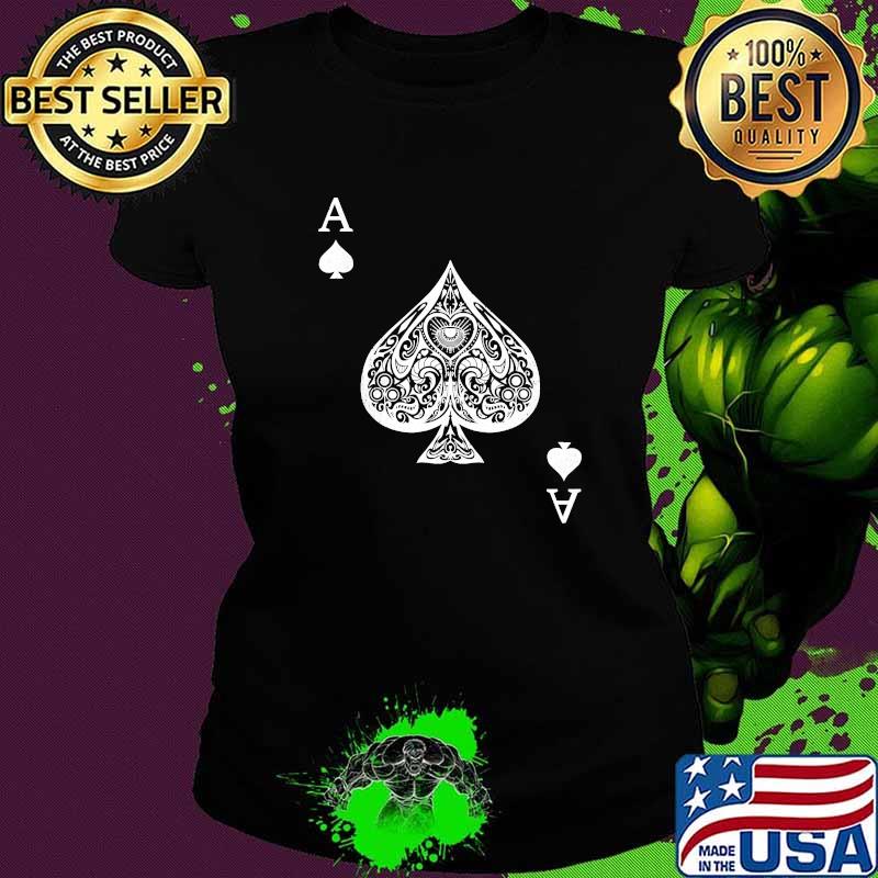 Ace Of Spades Costume - Playing Card Costume Ace Spade T-Shirt Ladies tee Ace Of Spades Costume - Playing Card Costume Ace Spade T-Shirt Ladies tee