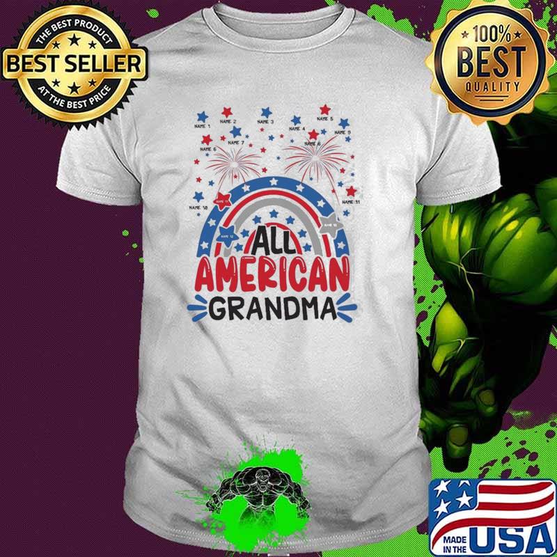 Al American Grandma Firework Shirt