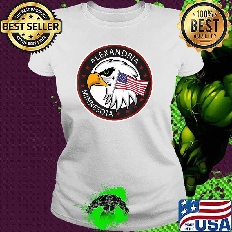 Alexandria Minnesota Eagle American MN T-Shirt Ladies tee Alexandria Minnesota Eagle American MN T-Shirt Ladies tee