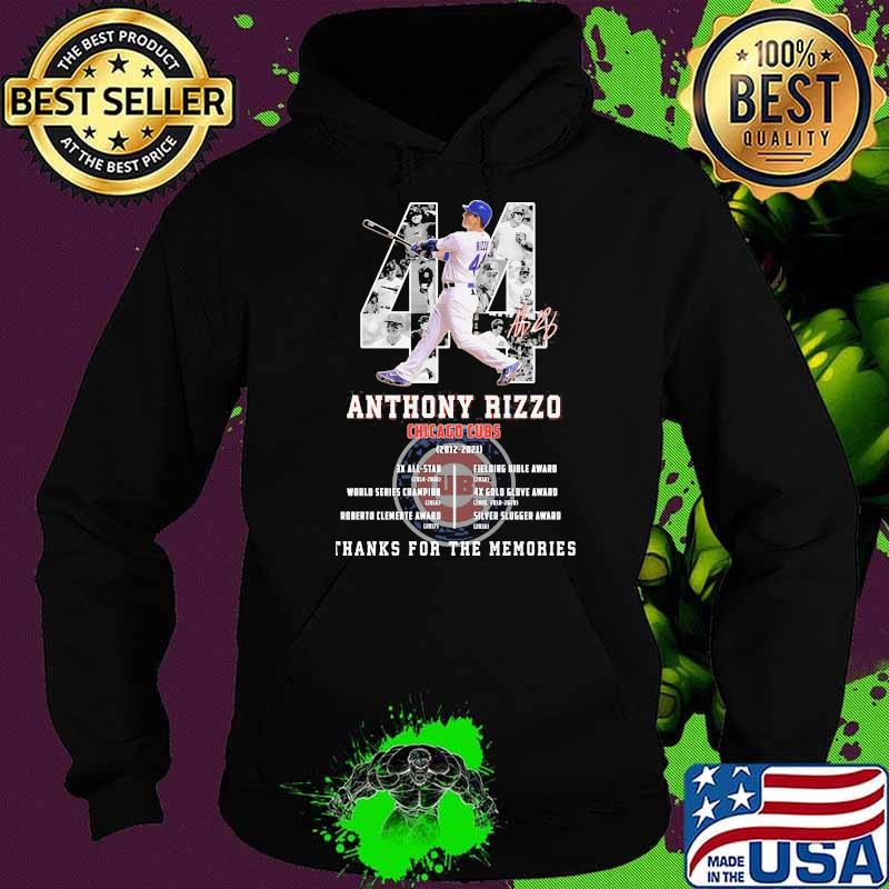 Anthony rizzo chicago cubs thanks for the memories signature s Hoodie Anthony rizzo chicago cubs thanks for the memories signature s Hoodie