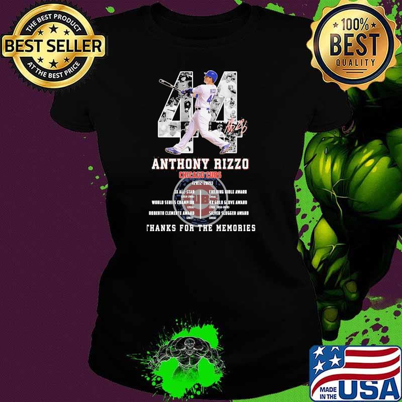 Anthony rizzo chicago cubs thanks for the memories signature s Ladies tee Anthony rizzo chicago cubs thanks for the memories signature s Ladies tee