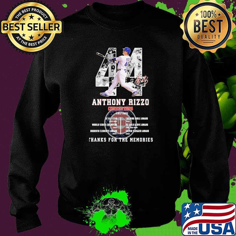 Anthony rizzo chicago cubs thanks for the memories signature s Sweater Anthony rizzo chicago cubs thanks for the memories signature s Sweater