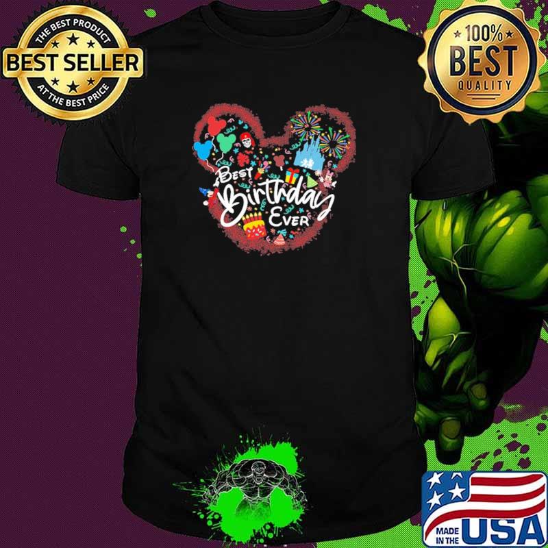 Best Birthday Ever Disney Mickey Firework Shirt