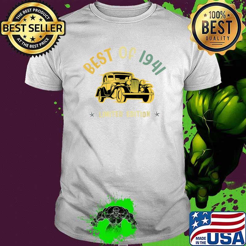 Best Of 1941 Limited Edition Classic Car Graphic Vintage T-Shirt